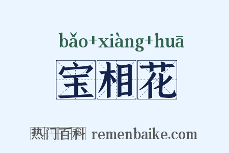 宝相花是什么意思的图片